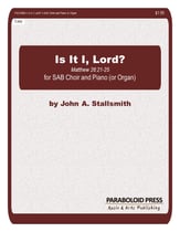 Is It I, Lord? SAB choral sheet music cover